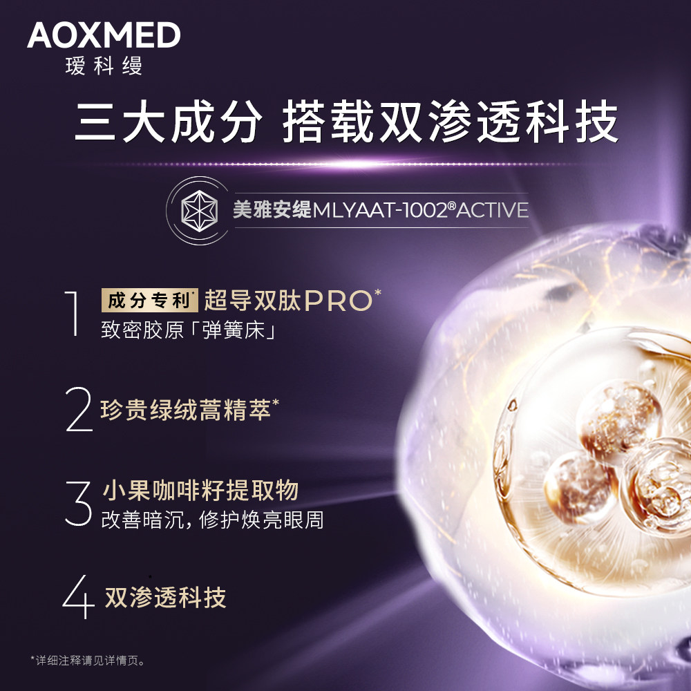 【李佳琦618生活节预售付定金】瑷科缦5D眼霜 紧致抗皱淡纹提亮