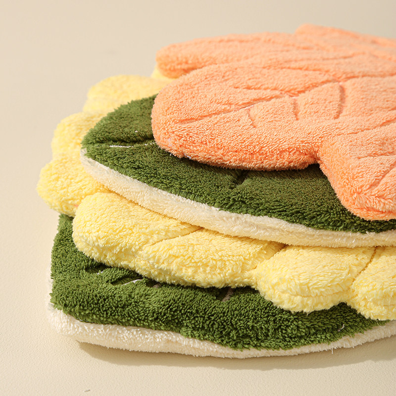 叶子擦手巾绿色植物可爱加厚创意花烛手帕挂式厨房卫生间吸水抹布,淘宝优惠券,粉丝福利购,淘宝优惠卷