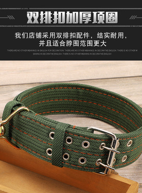 马犬专用项圈牵引绳大型狗狗防爆冲咬断宠物用品金毛杜宾猛犬狼狗