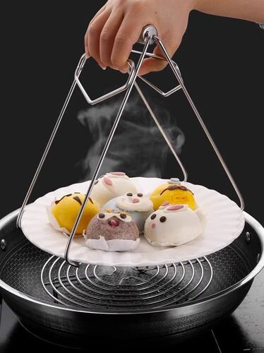 不锈钢取碗夹防烫夹提盘器厨房工具碗夹盘子夹砂锅夹蒸菜夹防滑 - 图2