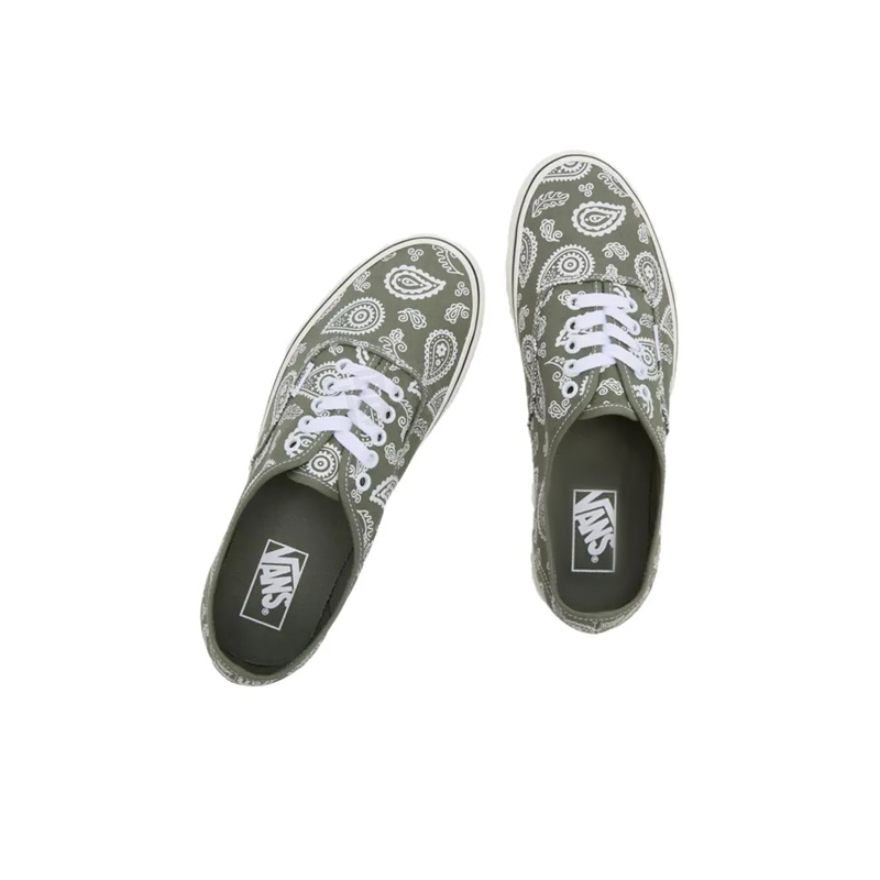VANS/范斯官方正品男鞋 Authentic 复古腰果花防滑耐磨低帮板鞋 - 图1