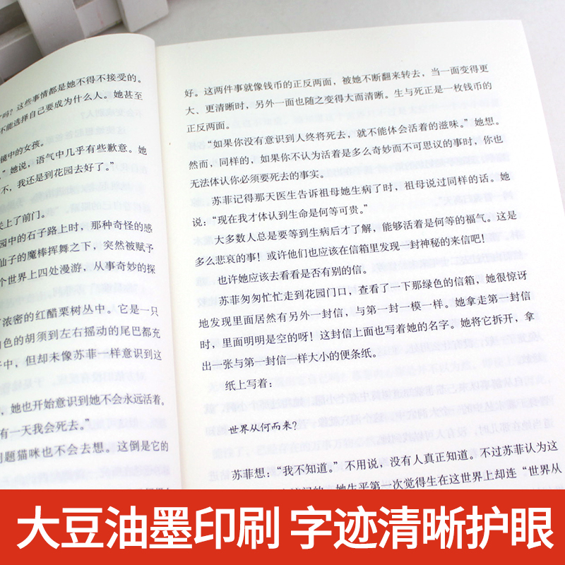 苏菲的世界初中八年级课外读物外国小说平凡的世界傅雷家书钢铁是怎样炼成的儒林外史作家出版社书排行榜GG-图3