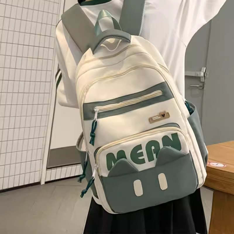 日本2026新款校园风女双肩包大容量高颜值初中高中生书包减负背包,淘宝优惠券,粉丝福利购,淘宝优惠卷