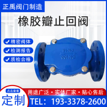 Check Valve Valve Check Valve Cast-iron Flange Type Check Valve Rubber Flap Check Valve Screw-up Rubber Flap Stop