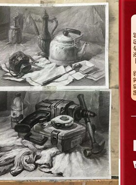 8开美术作品成品现成纯手绘素描定制代画静物现货8k4k素描画成品