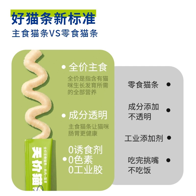 喵铮铮101根天价猫条鸡肉猫草猫补水湿粮旗舰店成猫幼猫仙条零食 - 图1