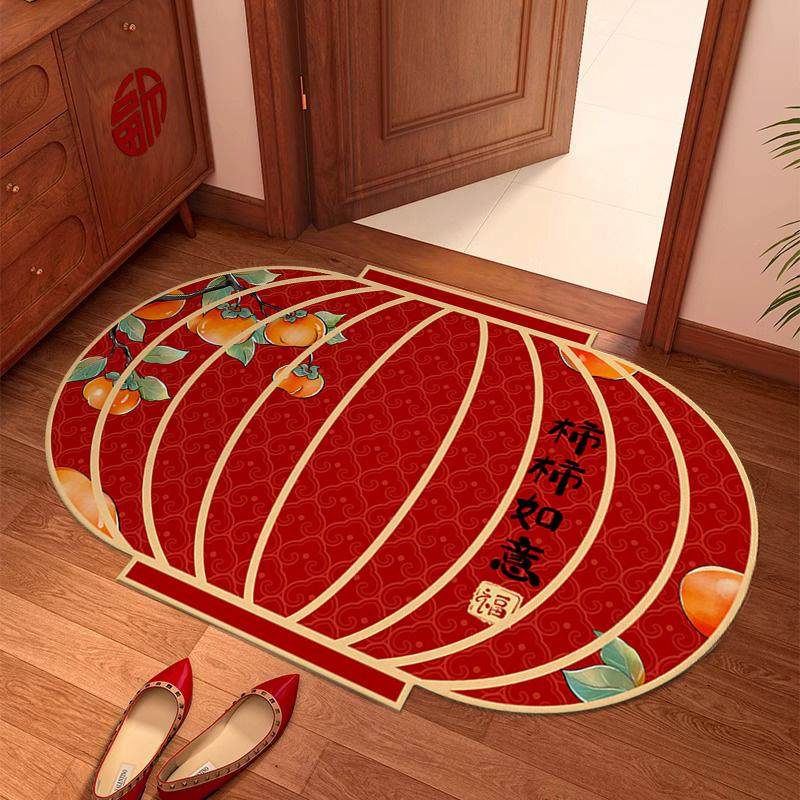 新年地垫入户门垫新中式红色进门玄关脚垫门口防尘防滑门垫家用垫,淘宝优惠券,粉丝福利购,淘宝优惠卷
