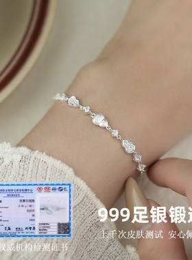 S999足银新中式葫芦手链女生百搭