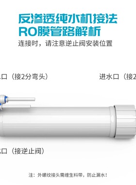 膜壳奔泰1812-75RO滤芯配件防漏