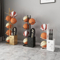 Basketball Containing Shelf Home Indoor Ping Pong Placement Ball Type Containing basket Badminton Racket Athletic Equipment Shelf