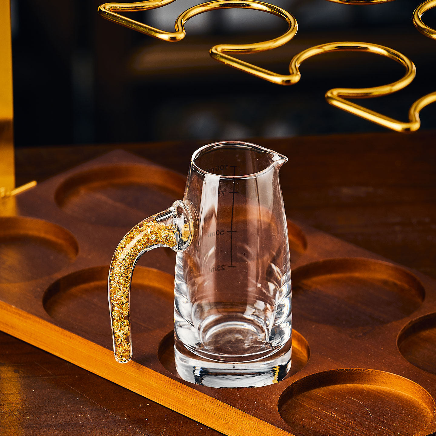 2025新款水晶金箔白酒杯酒具套装高级感家用一口杯分酒器轻奢高档,淘宝优惠券,粉丝福利购,淘宝优惠卷