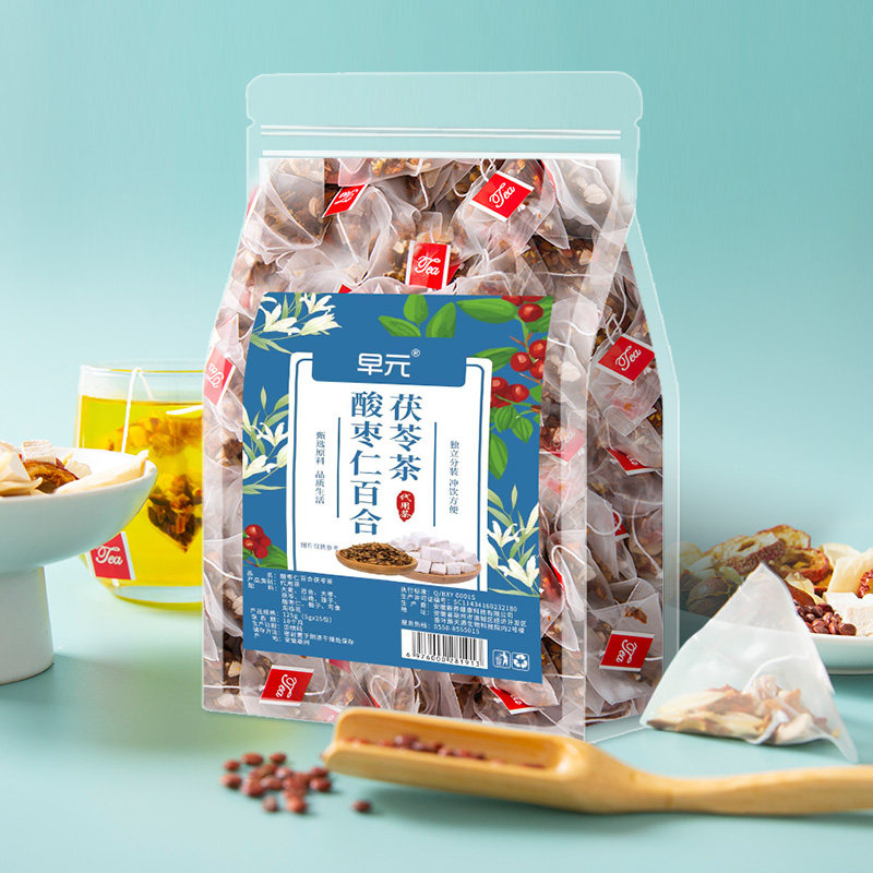 酸枣仁百合茯苓茶非睡眠茶眠助眠睡觉非同款仁堂中老年非养生茶