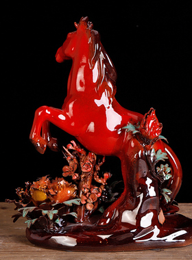 前程似锦马摆件马到成功招财