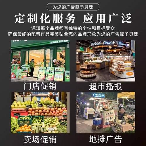 广告录音U盘内存卡定制男女声专业配音真人语音叫卖促销活动摆摊 - 图0