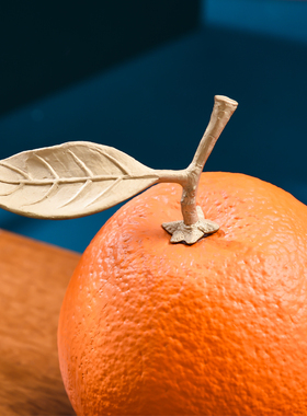 黄铜心想事橙铜事业有成仿真水果橙子摆件桌面装饰铜工艺品摆件