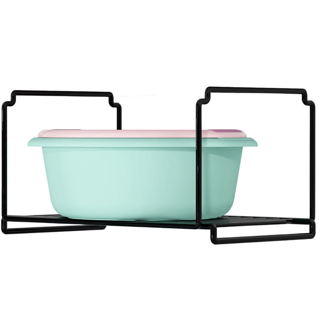 Basin storage rack Basin storage rack under bathroom cabinet