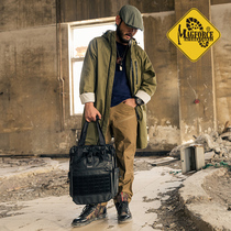 MAGFORCE MAGHOS A0461B02 straight tote bag rubber black carry bag satchel men black casual commute
