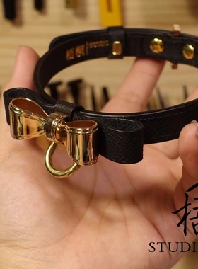项圈【卢浮宫的少女】工期15天/手工真皮手作choker梧桐手工坊
