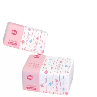 漫花抽纸400张整箱批发大包实惠装纸巾家用面巾纸加厚清洁卫生纸 - 图3