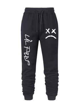 Brand autumn and winter trousers lil peep style men's white