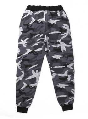 Fashion Men’ s Trousers Camouflage Print High Waist Sports