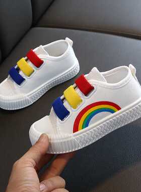 New Children Canvas Shoes Girls Running Sneakers Breathable