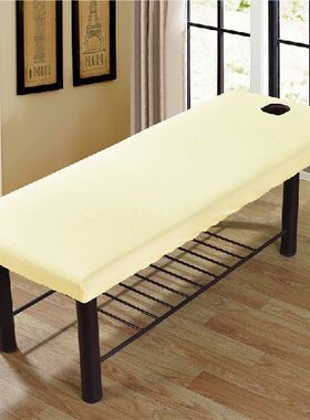 Beauty Salon SPA Bed Cover Sheet with Face Hole