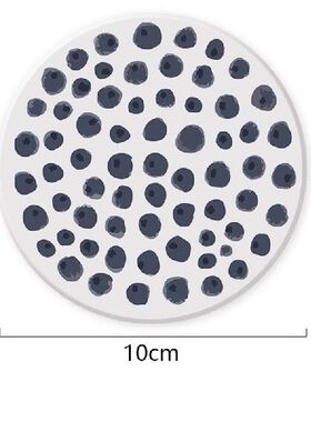 4pcs Ceramic Round Absorbent Diatomite Cup Coasters Drink