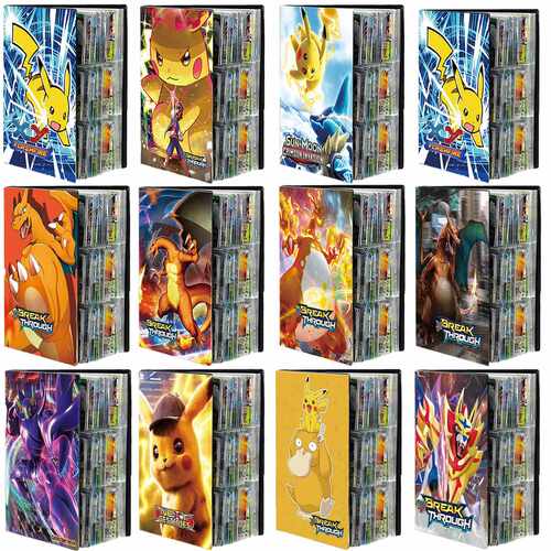 Anime 9 Pocket 432pcs Pokemon Album Book VMAX GX Game Map Ca - 图3