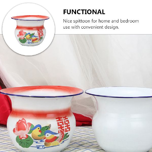 1Pc Adult Convenient Pot Household Bedpan Night Spittoon - 图3