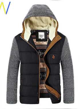 Winter Jackets Men's Coats Thick Fleece Stand Collar Warm