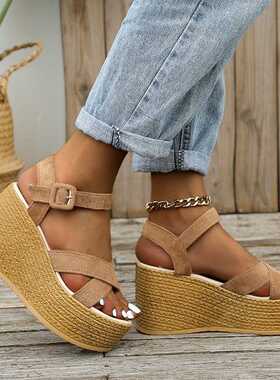 Fashion Wedge Sandals for Women Summer 2022 Casual Non-slip