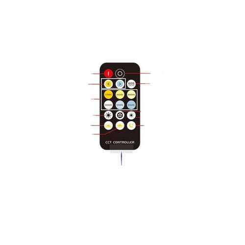 New LED RF Controller with 17 Keys Remote Control for Single - 图0