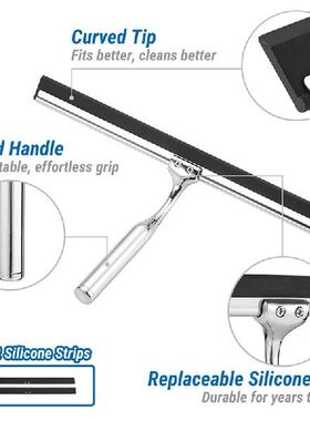Squeegee Stainless Steel Shower Wiper 31cm Shower Squeegee