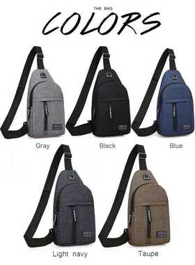 Men Shoulder Bags Nylon Waist Packs Sling Bag Crossbody Outd