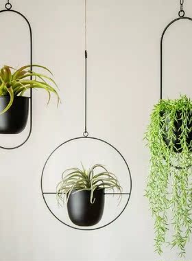 Hanging Basket Iron Hanging Flower Pot Swinging Flower