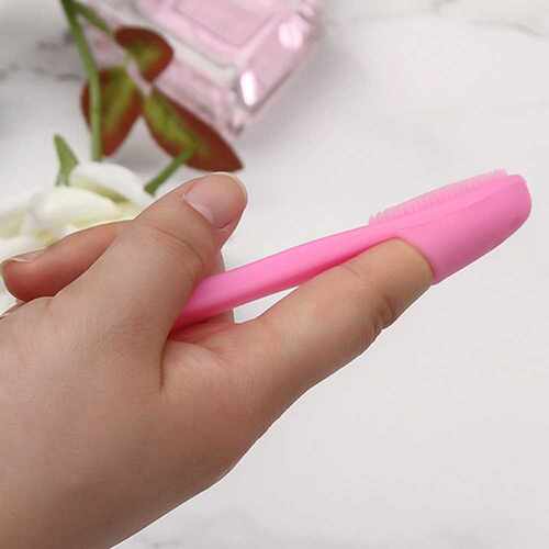 Silicone Face Cleansing Brush Facial Cleanser Pore Cleaner E - 图0