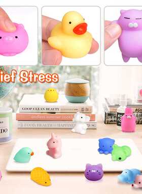 50-5PCS Kawaii Squishies Mochi Anima Squishy Toys For Kids A