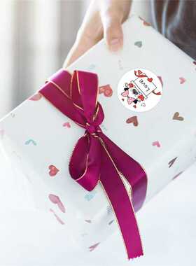 Valentine's Day Cute animals Stickers Love Heart Seal Label