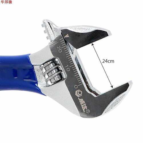 Adjustable Wrench Maximum 24mm Diameter Stainless Steel Univ - 图2