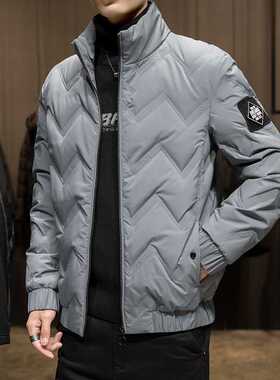 90% White Duck Down Padded Winter Men's Down Jacket Stand Co