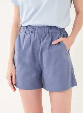 S-4XL 94% Cotton Women's Shorts Summer Casual Black Running