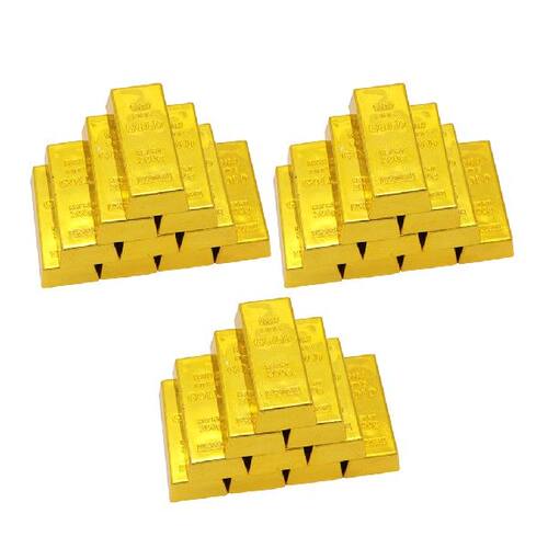 Fake Gold Bar Bullion Door Stop Golden Brick Tricks Prop - 图2