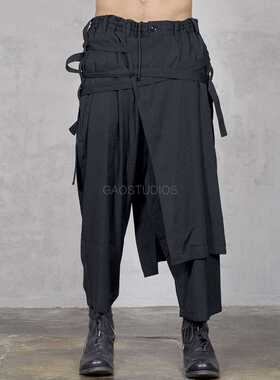 Nine-point trousers with straps, new men’s trousers, l