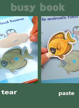 My First Busy Book Montessori Toys Baby Educational Quiet Bo