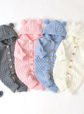 Citgeett Autumn Winter Newborn Baby Boys Girls Bear Ear Knit