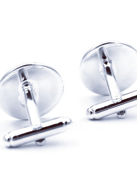 French Shirt Cufflinks Men's Metal Banquet Round Bit Coin Bu