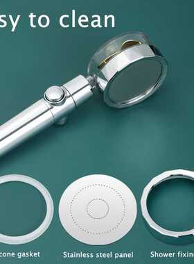 360° Transparent Shower Head High Pressure Handheld Show