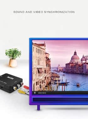 kebidu 1080P Video Converter Adapter TO RCA AV/CVSB L/R