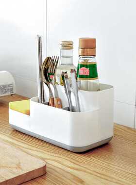 Plastic Makeup Organizer Bathroom Kitchen Storage Box Cosmet